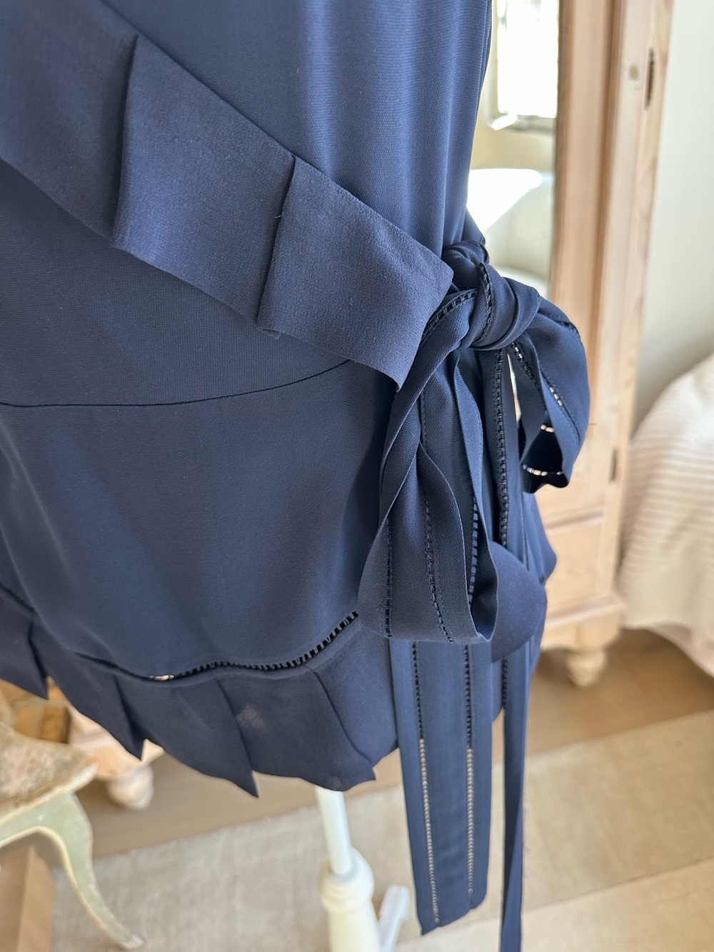 DVF Silk Wrap Top - Picture 4 of 11